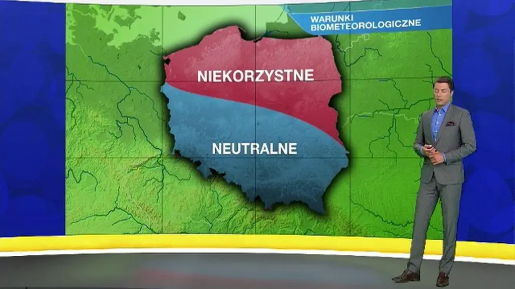 Warunki biometeo w poniedziałek 23