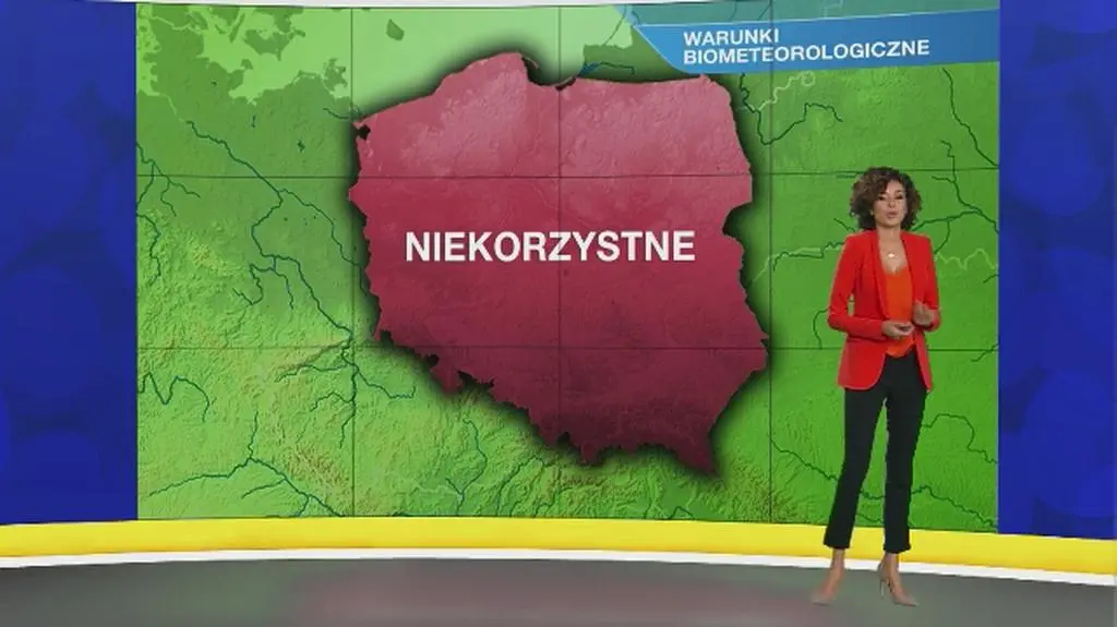 Warunki biometeo w poniedziałek 9