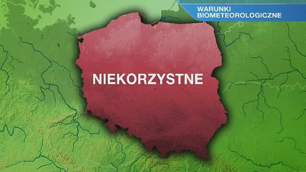 Warunki biometeo w poniedziałek 