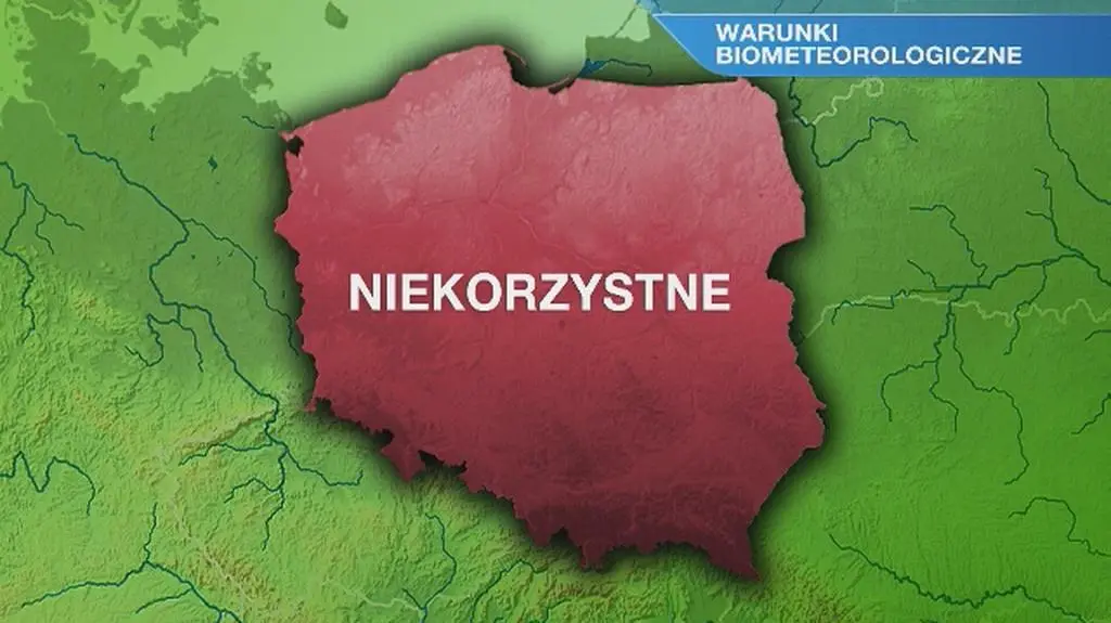 Warunki biometeo w poniedziałek 