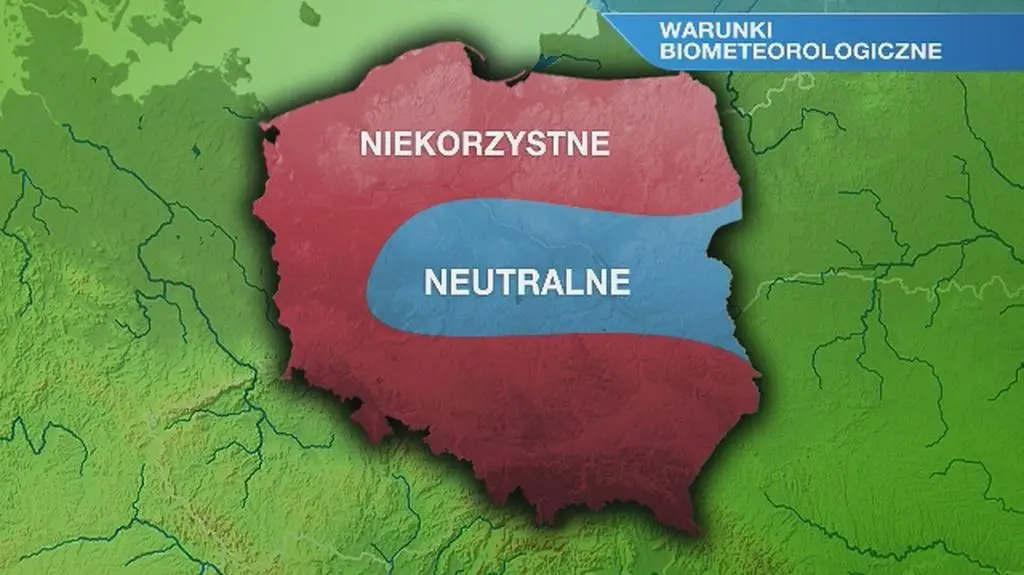Warunki biometeo w poniedziałek
