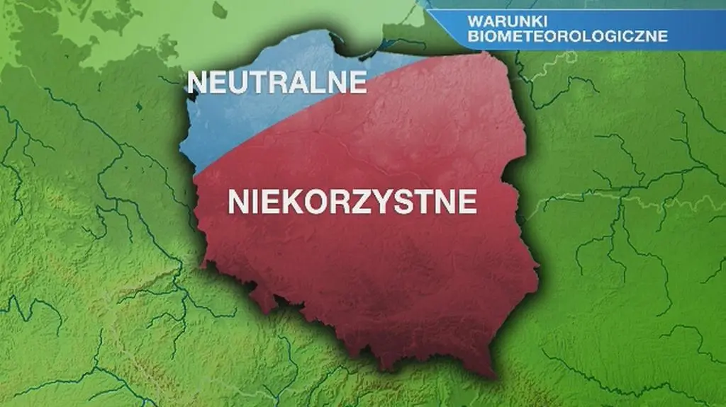 Warunki biometeo w poniedziałek