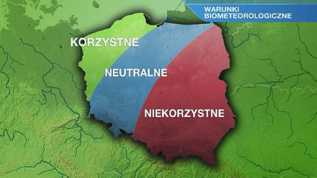 Warunki biometeo w poniedziałek