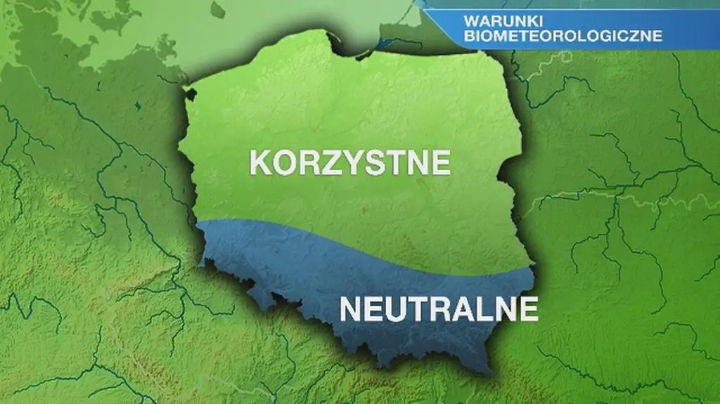 Warunki biometeo w poniedziałek