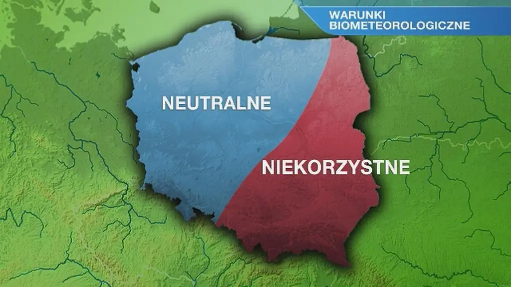 Warunki biometeo w poniedziałek