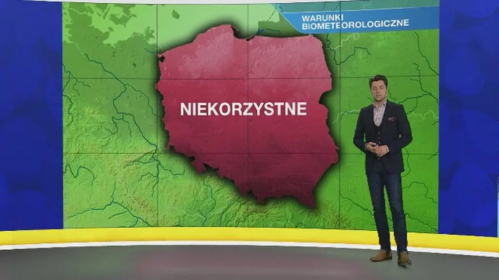 Warunki biometeorologiczne na poniedziałek
