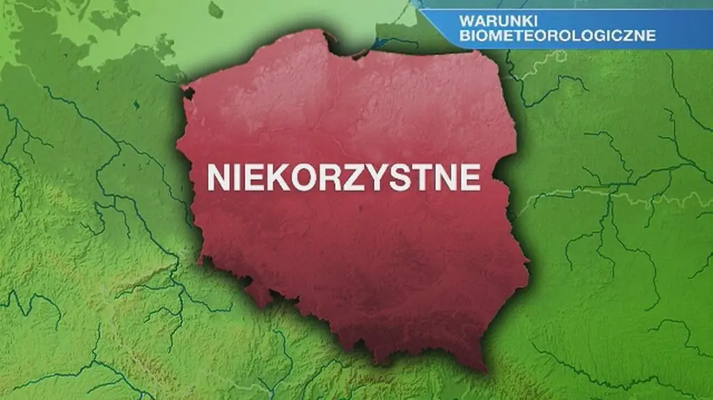 Warunki biometeorologiczne na poniedziałek