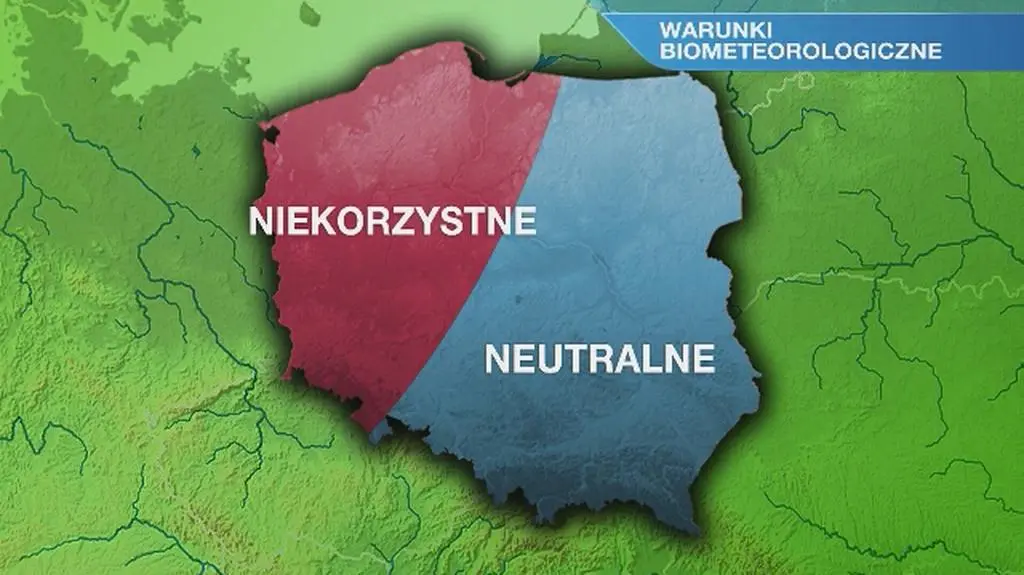 Warunki biometeorologiczne na wtorek