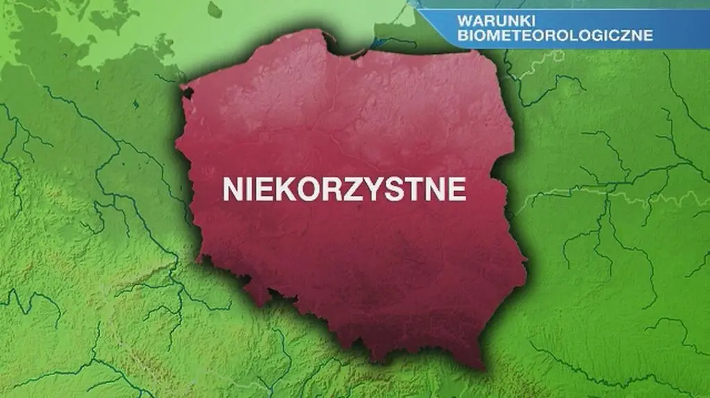 Warunki biometeorologiczne na wtorek