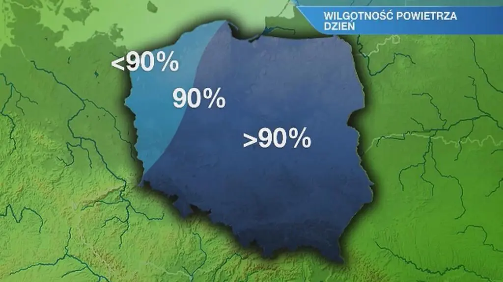 Warunki biometeorologiczne w niedzielę