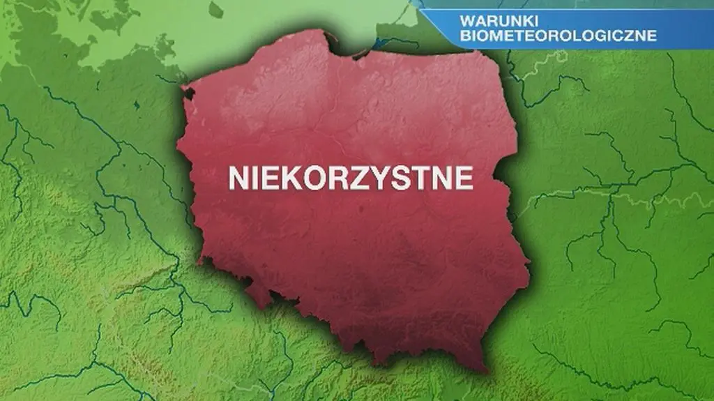 Warunki biometeorologiczne w niedzielę