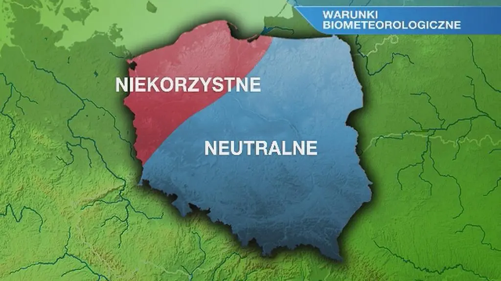 Warunki biometeorologiczne w poniedziałek 16.03