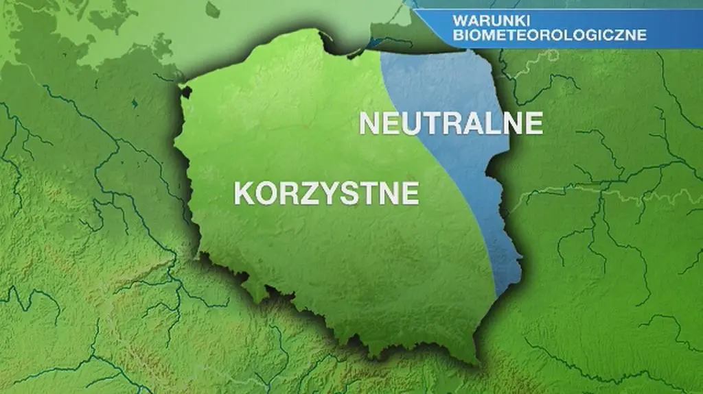 Warunki biometeorologiczne w poniedziałek