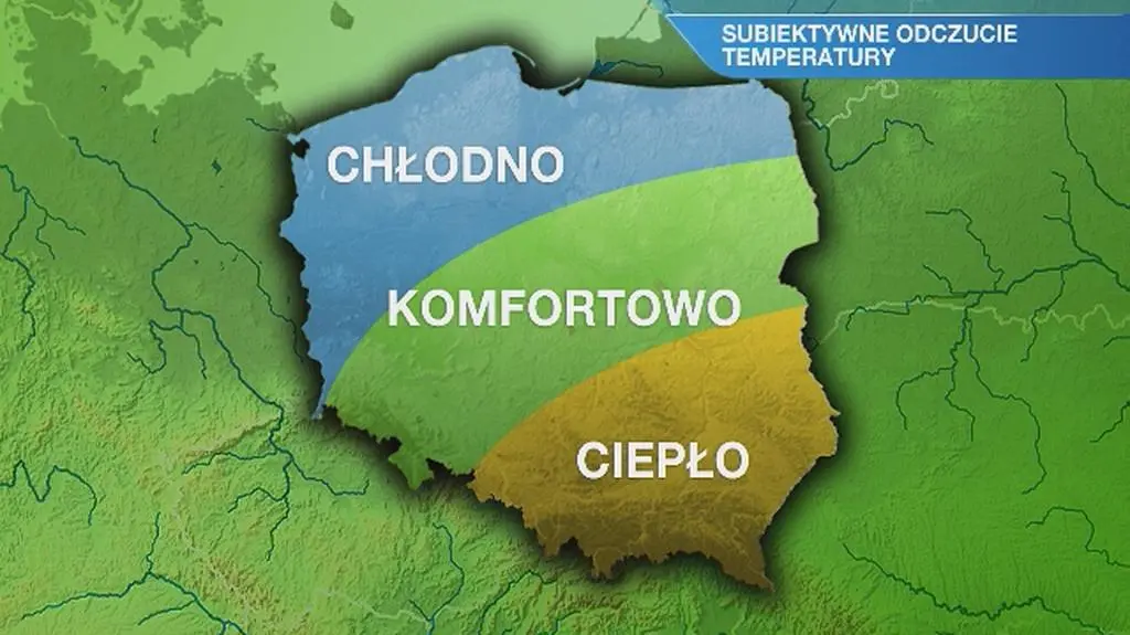Warunki biometeorologiczne w poniedziałek
