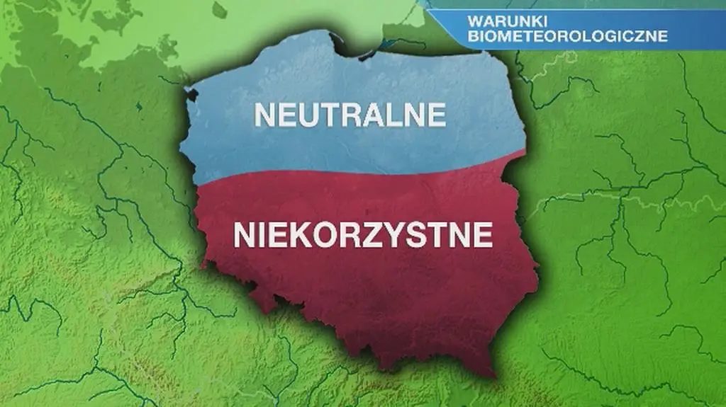 Warunki biometeorologiczne we wtorek