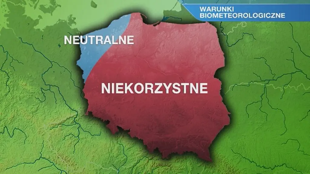 Warunki biometeorologiczne we wtorek