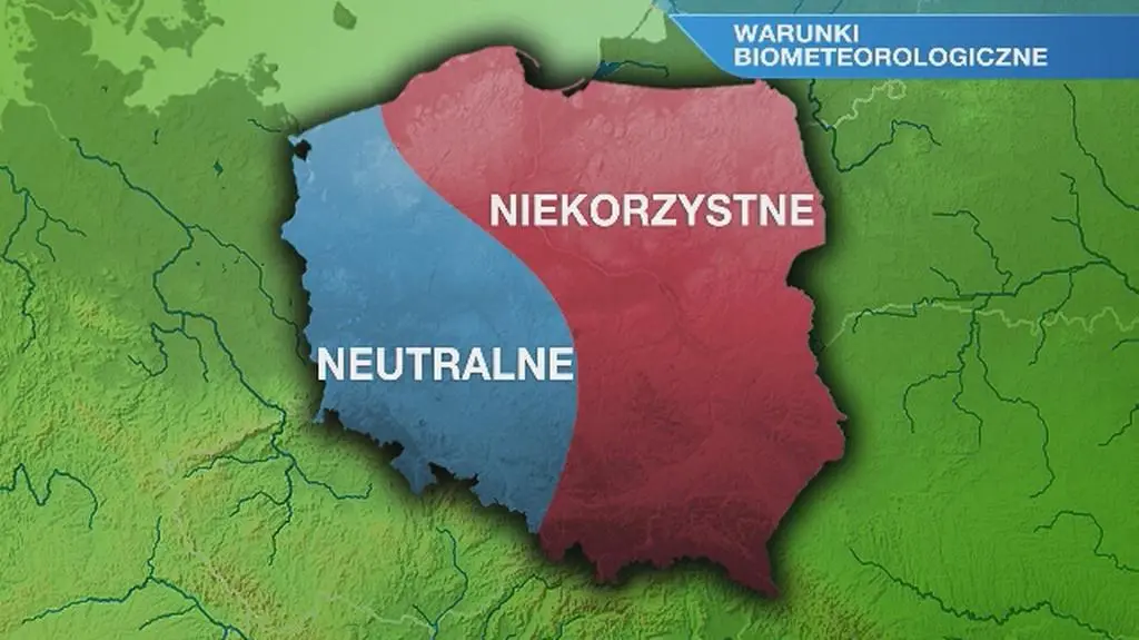 Warunki biometeorologiczne we wtorek