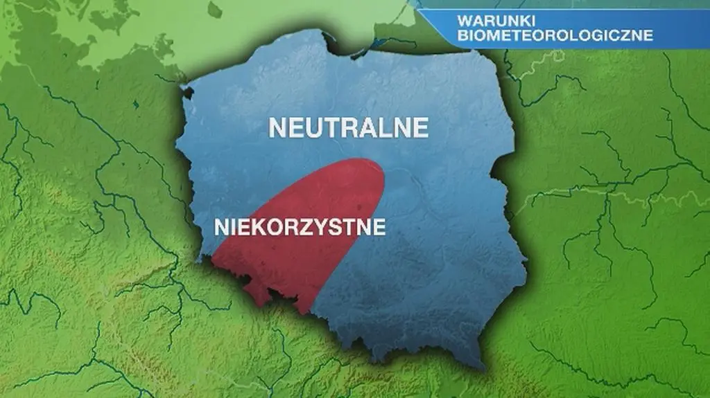 Warunki biometeorologiczne we wtorek