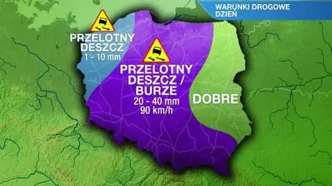 Warunki drogowe na piątek (5