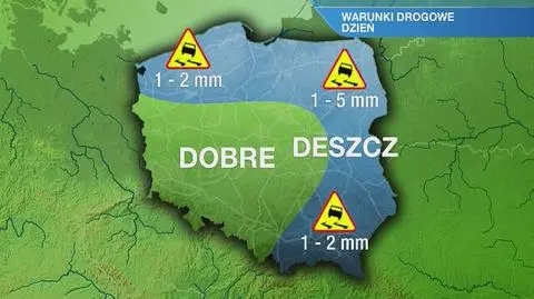 Warunki drogowe na sobotę