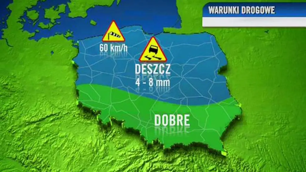 Warunki drogowe w ciągu dnia