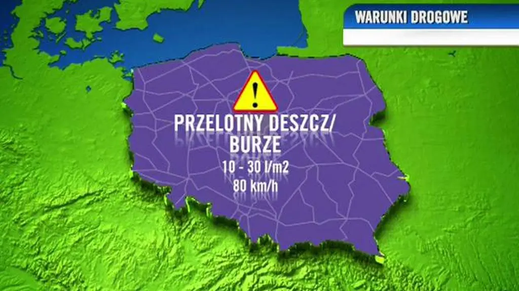 Warunki drogowe w ciągu dnia