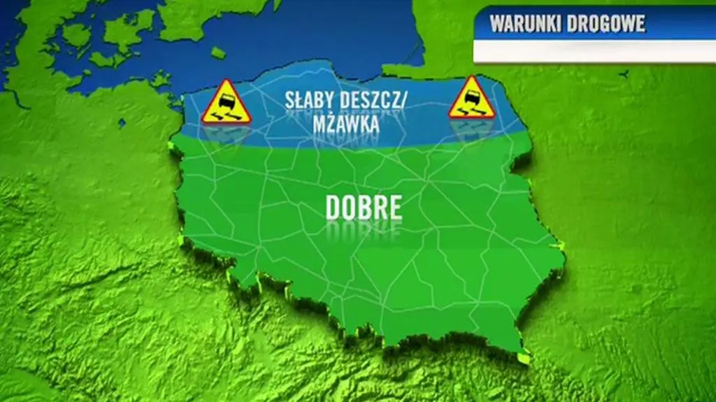 Warunki drogowe w ciągu dnia