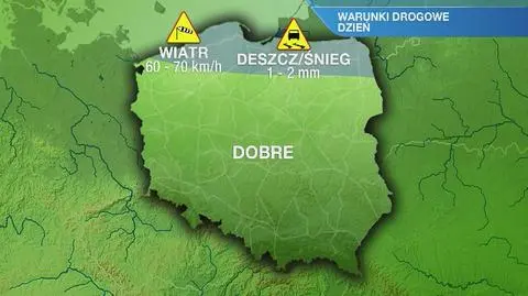 Warunki drogowe w czwartek 13.02