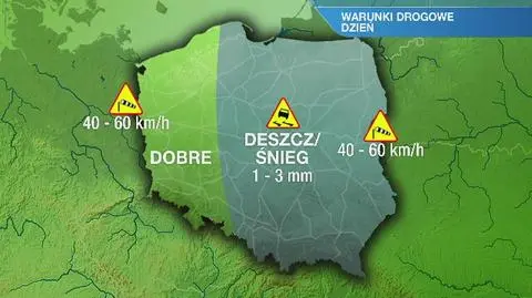Warunki drogowe w czwartek