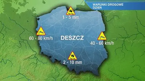 Warunki drogowe w czwartek