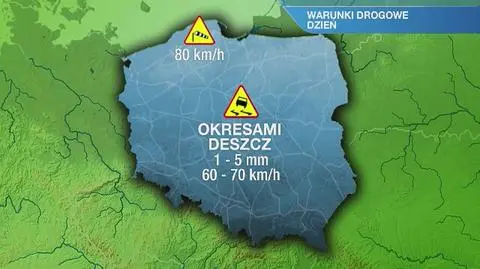 Warunki drogowe w czwartek