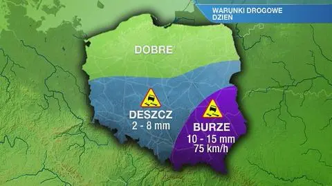 Warunki drogowe w czwartek
