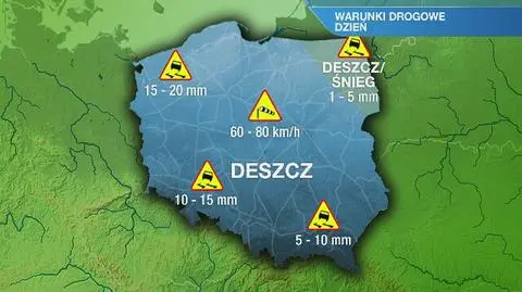 Warunki drogowe w czwartek