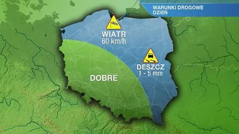 Warunki drogowe w czwartek