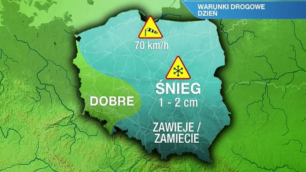 Warunki drogowe w dzień 30