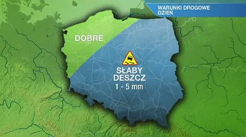 Warunki drogowe w niedzielę
