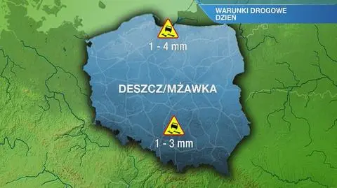 Warunki drogowe w piątek