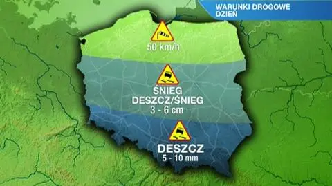 Warunki drogowe w piatek