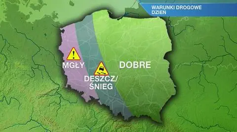 Warunki drogowe w piątek