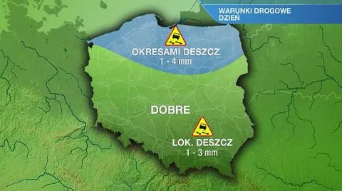 Warunki drogowe w piątek