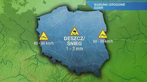 Warunki drogowe w piątek