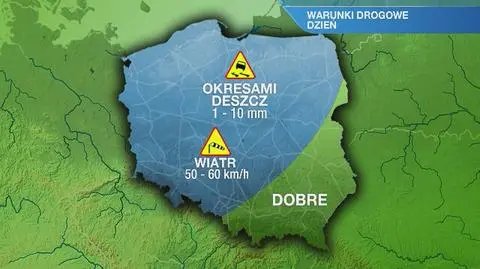 Warunki drogowe w piątek