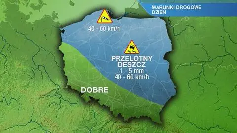 Warunki drogowe w piątek