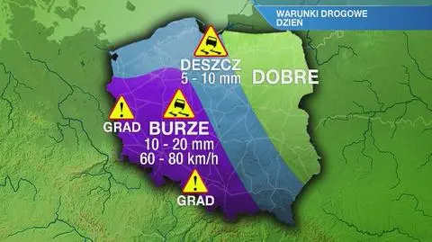 Warunki drogowe w piątek