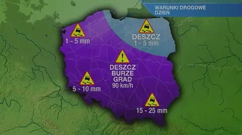 Warunki drogowe w piątek