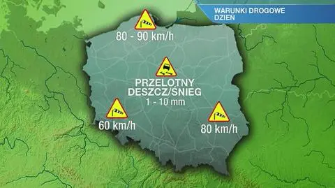 Warunki drogowe w środę 01