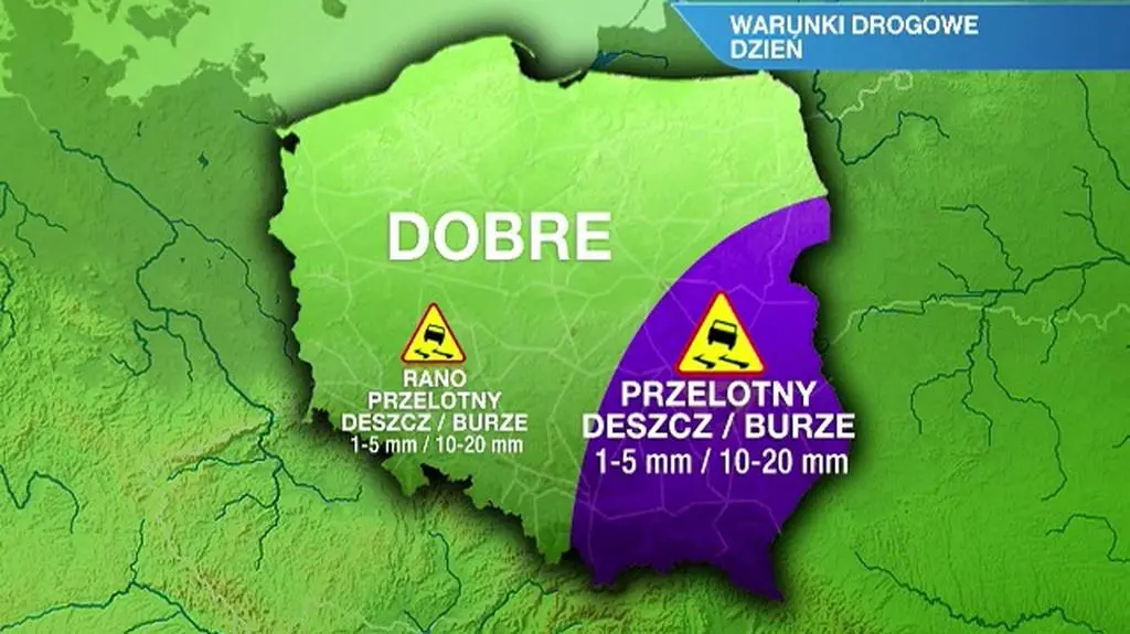 Warunki drogowe w środę 23