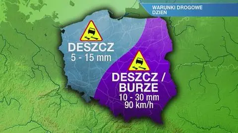 Warunki drogowe w środę