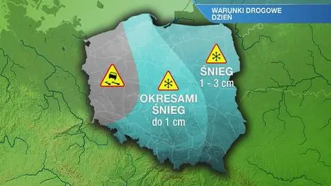 Warunki drogowe we wtorek