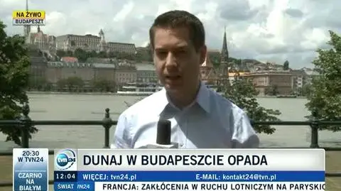 Woda w Budapeszcie opada (TVN24)